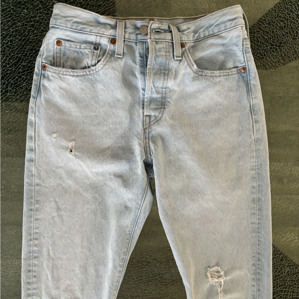 Levi’s 501 S Light Wash Jean Button Fly * - Picture 3 of 7